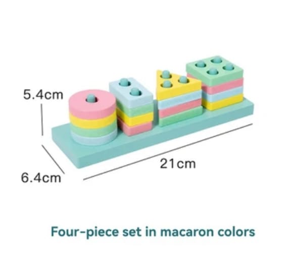 πβ¨ Montessori Wooden Educational Geometric Shape Matching Blocks ππ§