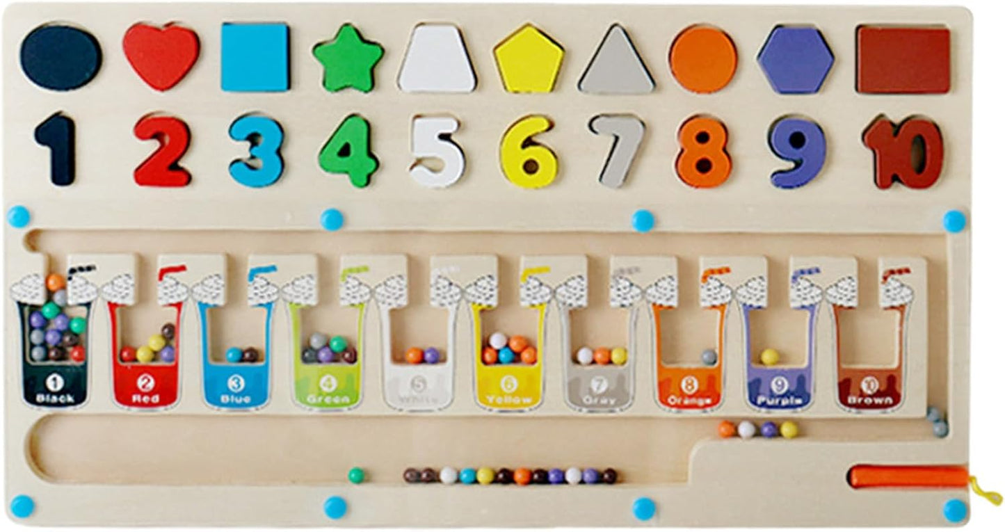π§² Montessori Magnetic Number Maze Board β Learn Shapes, Colors & Counting the Fun Way! π¨π’π