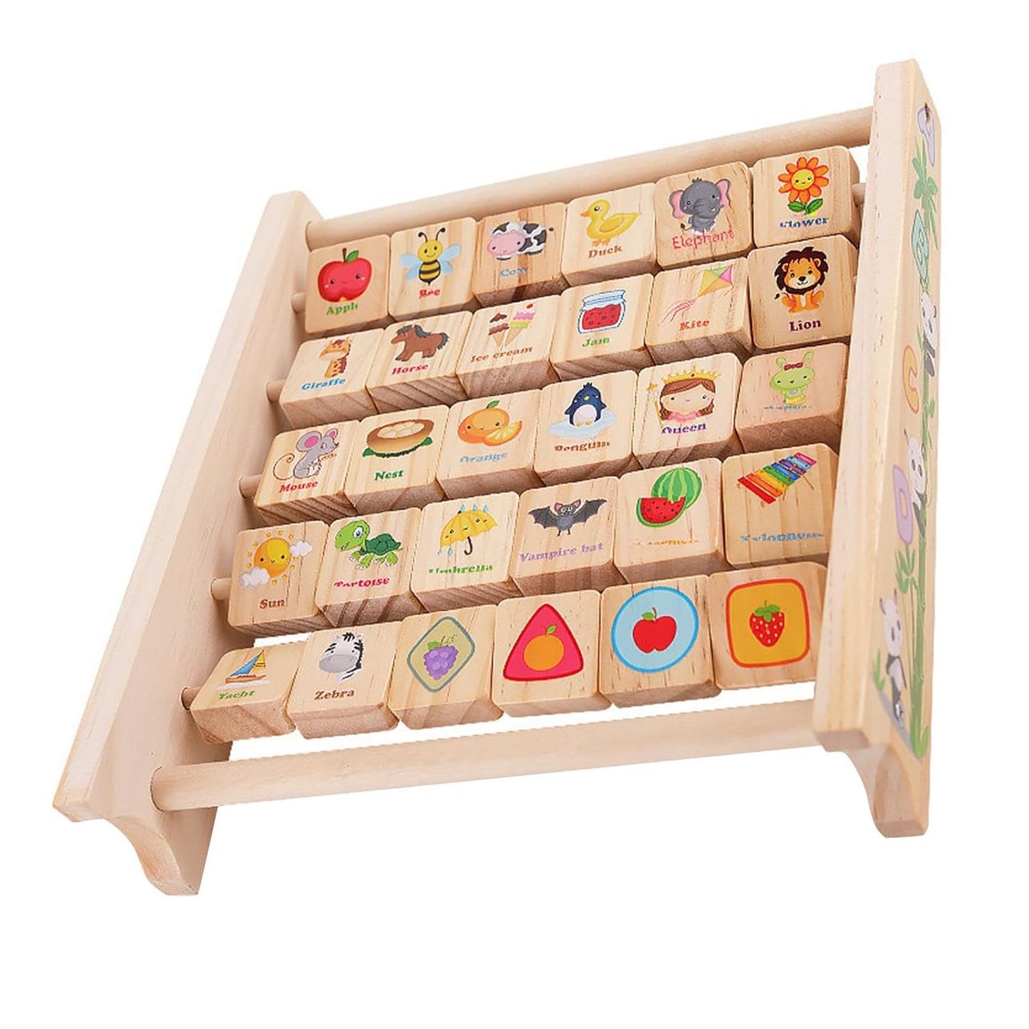 π€π§Έ Montessori Wooden Alphabet Spinner | ABC Learning & Shape Recognition Toy for Toddlers | 2+ Years ππ§