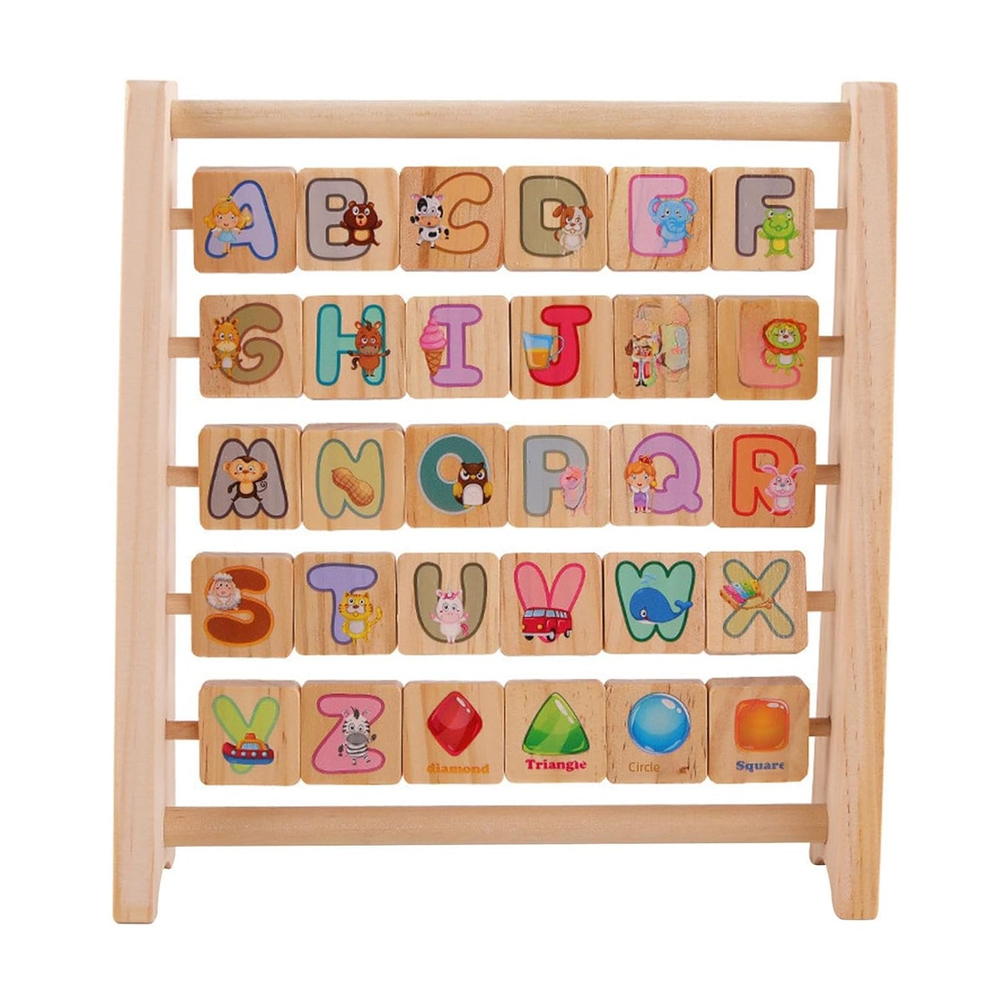 π€π§Έ Montessori Wooden Alphabet Spinner | ABC Learning & Shape Recognition Toy for Toddlers | 2+ Years ππ§