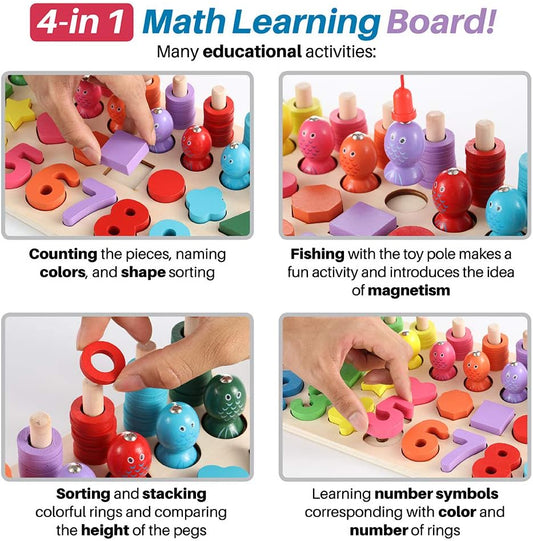 ππ’ Multi-Function Logarithmic Board | Montessori Wooden Math Toy ππ§