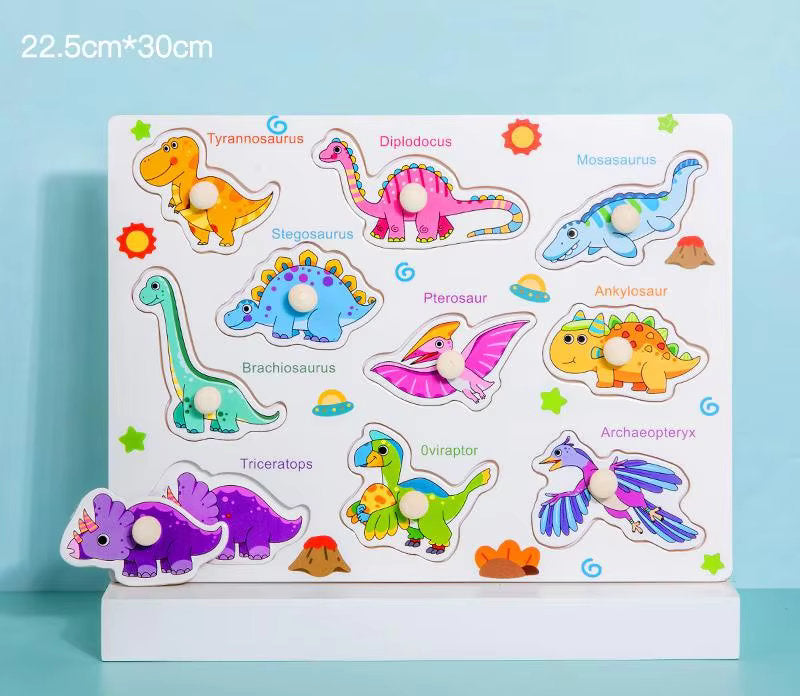 š§  Montessori Wooden Knob Puzzle Board Set ā Numbers, Letters, Animals & Vehicles ššš
°ļø