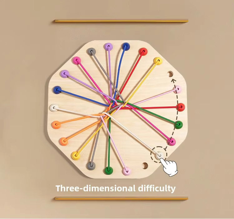 🧠 Montessori Wooden Rope Puzzle Game | Logical Thinking & Fun Challenge for Kids 🎯