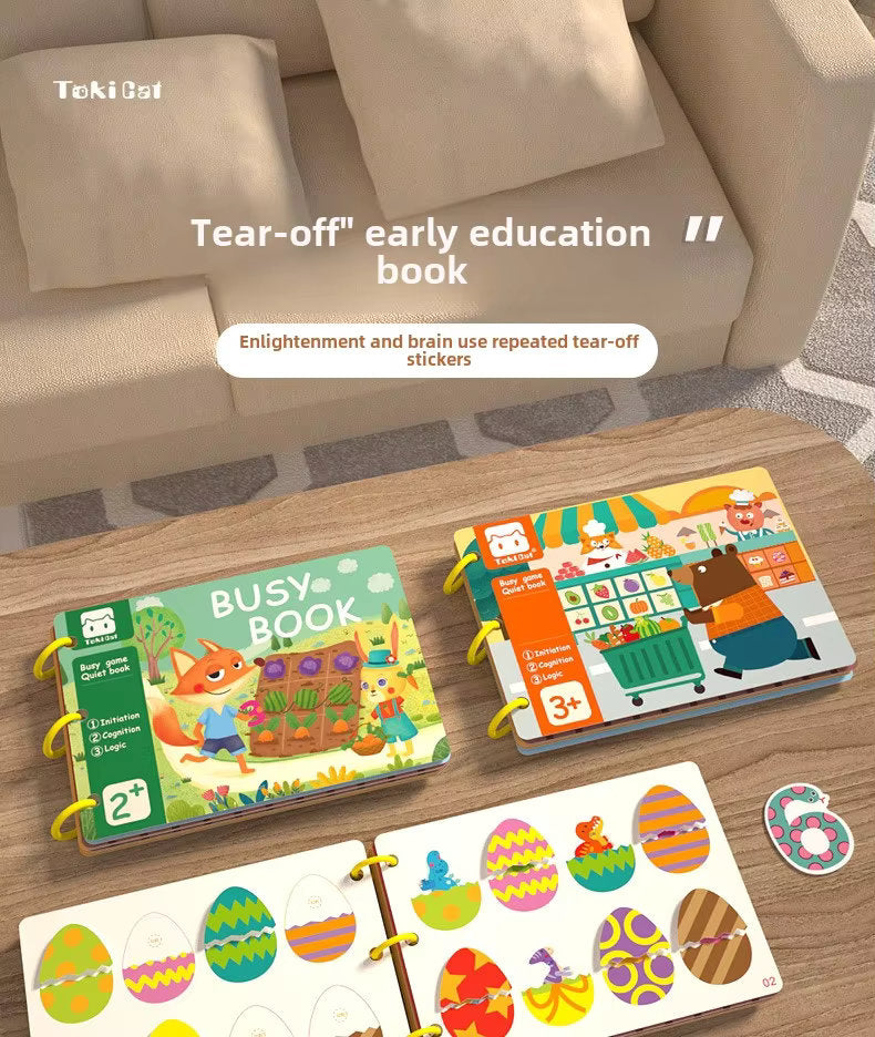 π¦π Busy Book Montessori Activity Set β Early Learning for Toddlers (30 Pages)