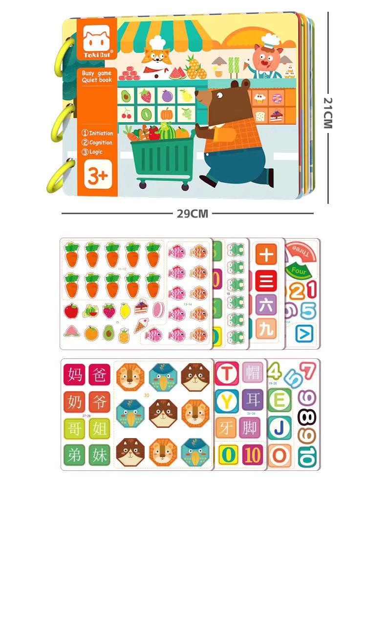 π¦π Busy Book Montessori Activity Set β Early Learning for Toddlers (30 Pages)