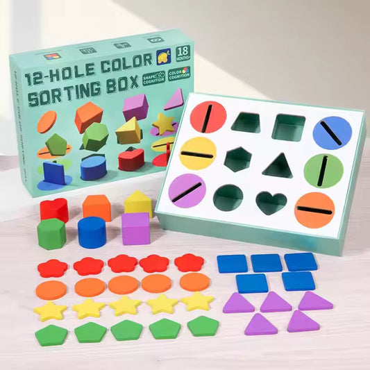π¨ Montessori Shape Sorting Fun for Toddlers! π