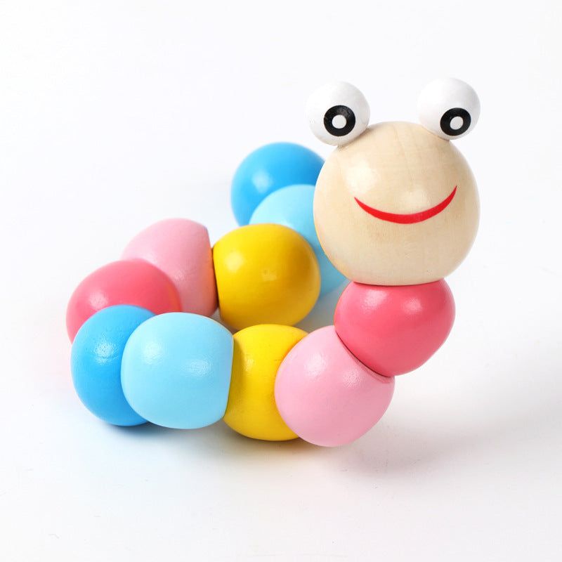 šš Montessori Wooden Twist Caterpillar Puzzle Toy | Interactive Learning & Creativity šš§