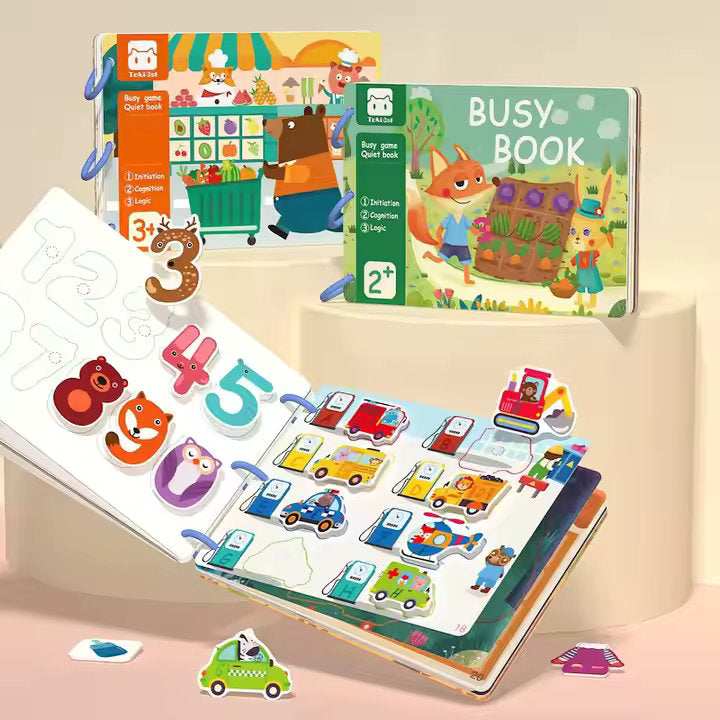 π¦π Busy Book Montessori Activity Set β Early Learning for Toddlers (30 Pages)