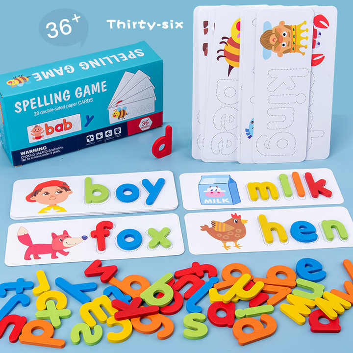 π π Montessori Wooden Alphabet Puzzle Game | Kids ABC Spelling & Cognition Toy for Preschool Learning ππ