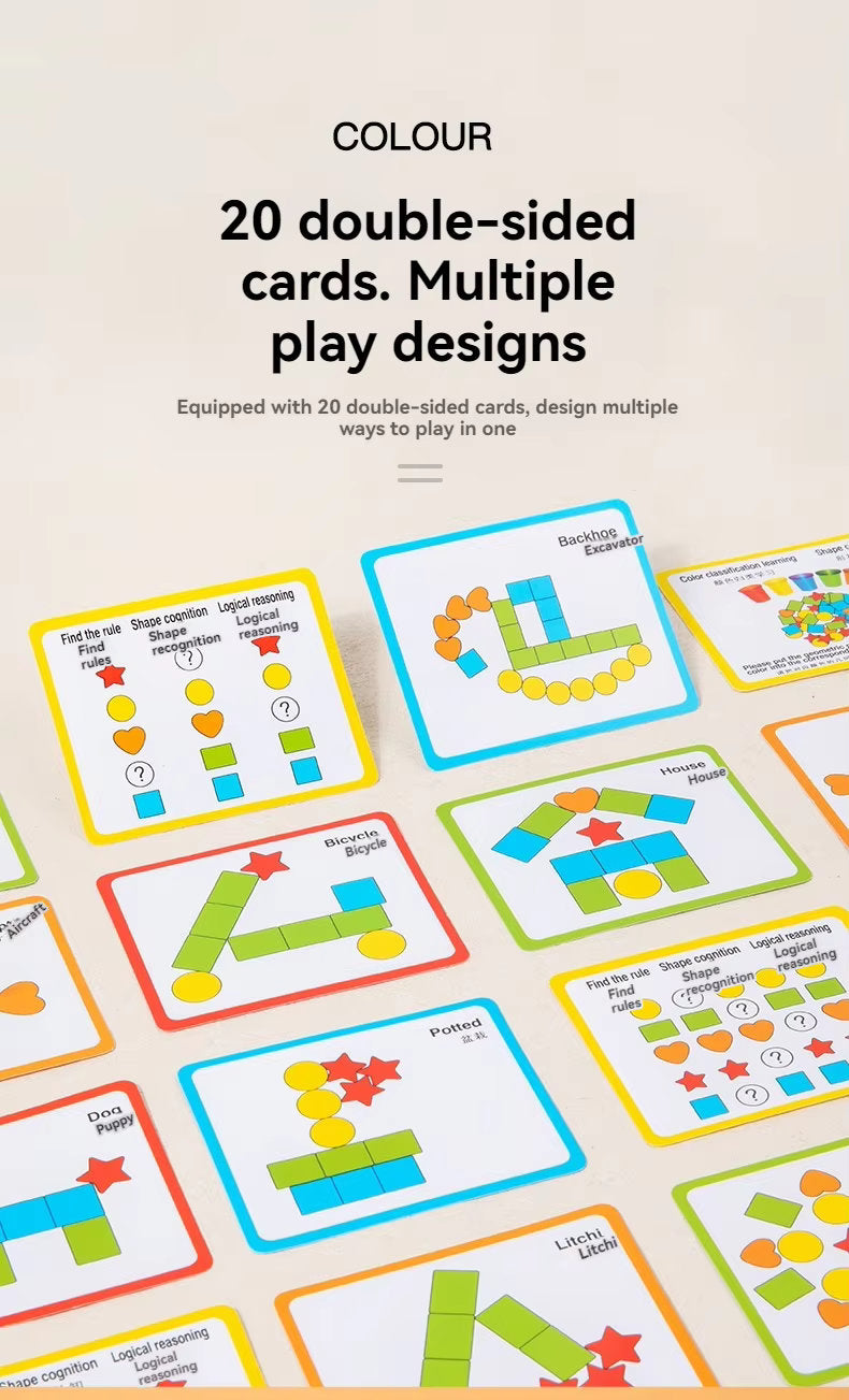π§© Montessori Color Shape Classification Toy β Early Education Matching Game for Kids π¨