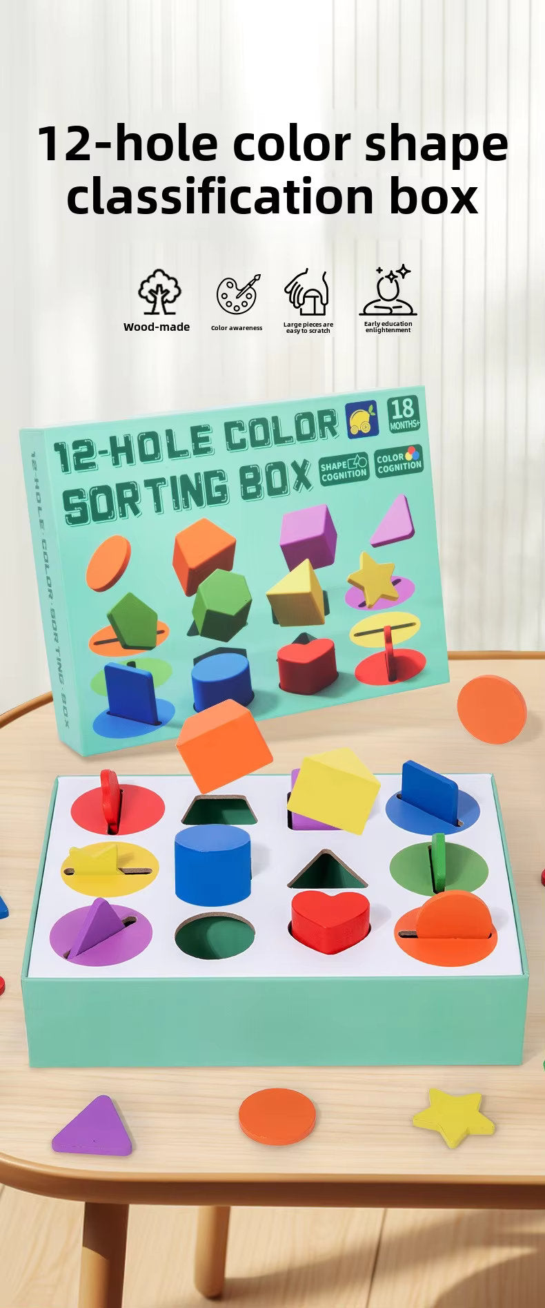 π¨ Montessori Shape Sorting Fun for Toddlers! π