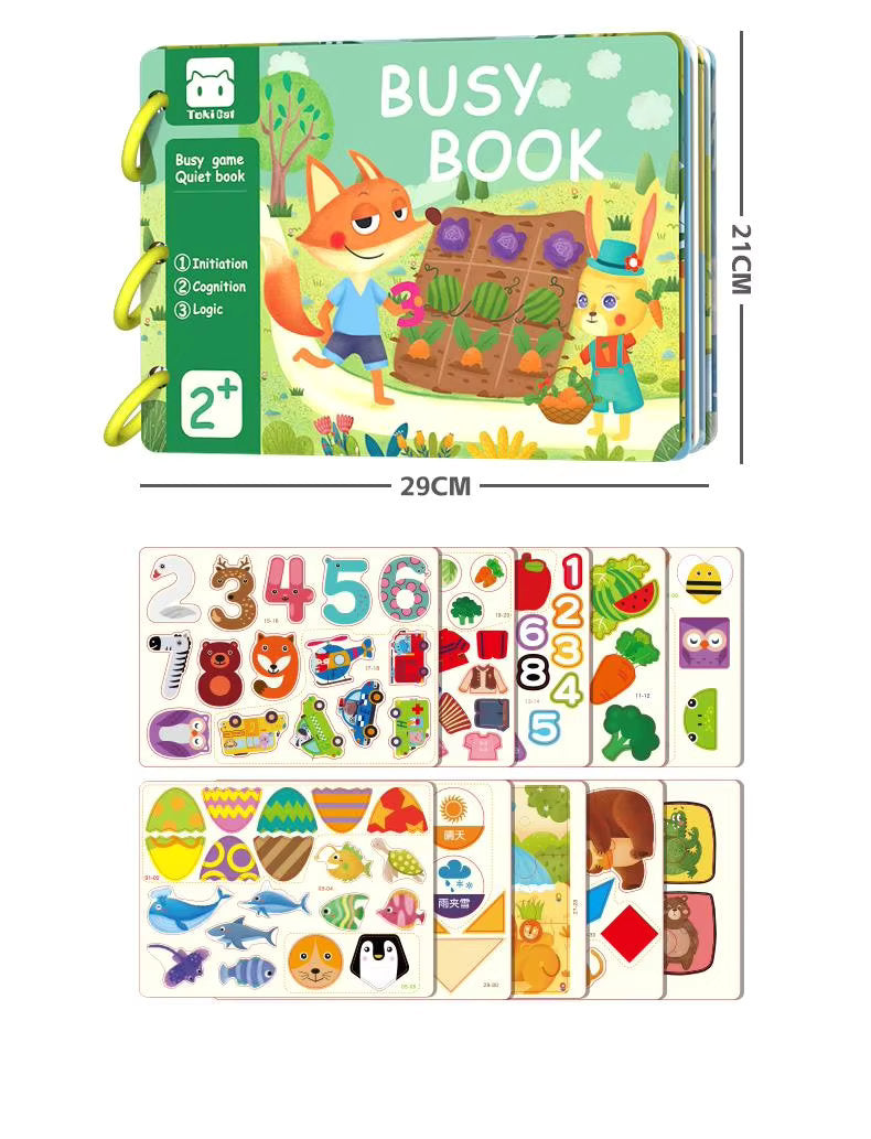π¦π Busy Book Montessori Activity Set β Early Learning for Toddlers (30 Pages)