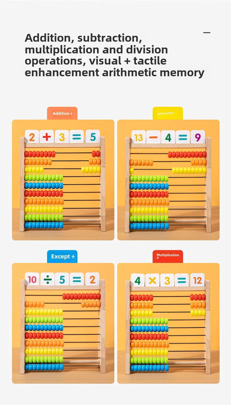 ๐งฎ Wooden Abacus Stand for Kids โ Make Math Fun & Hands-On! ๐