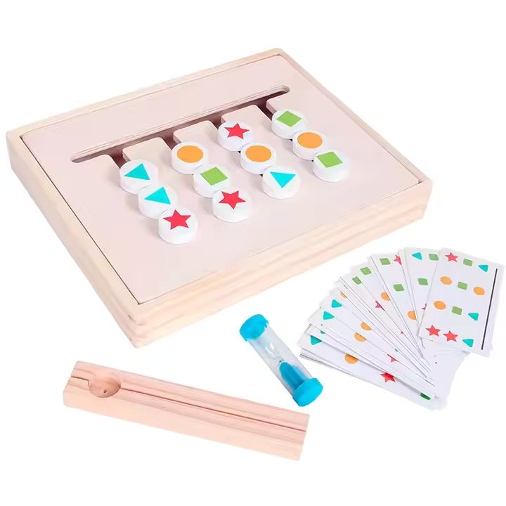 šāØ Montessori Wooden Shape Matching Educational Toy | Interactive Color & Shape Learning Game šš§©