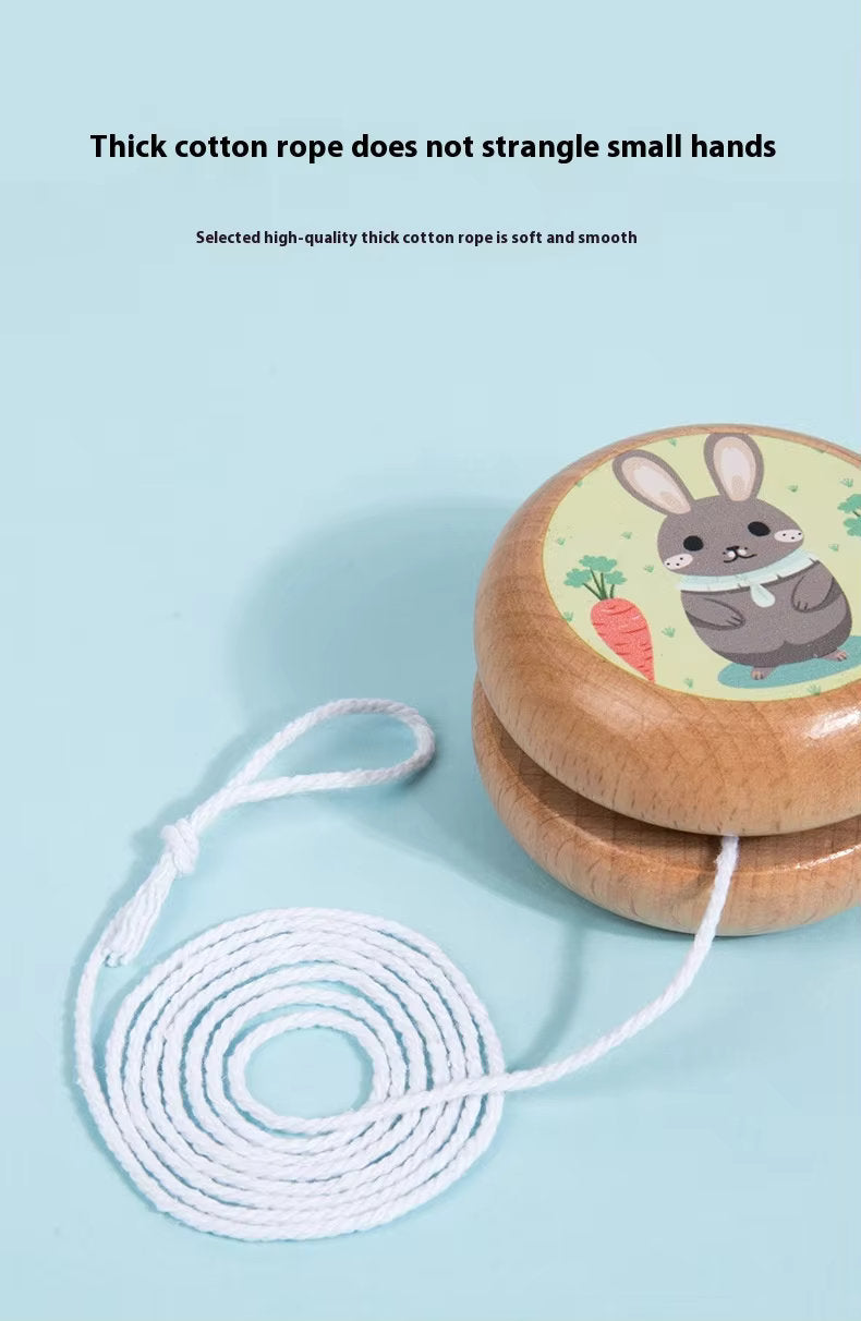 Whirling Fun π Wooden Cartoon Yo-Yo for Kids | Animal Balance Toy π―πΌπͺ
