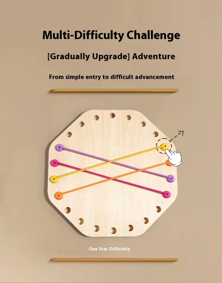 🧠 Montessori Wooden Rope Puzzle Game | Logical Thinking & Fun Challenge for Kids 🎯
