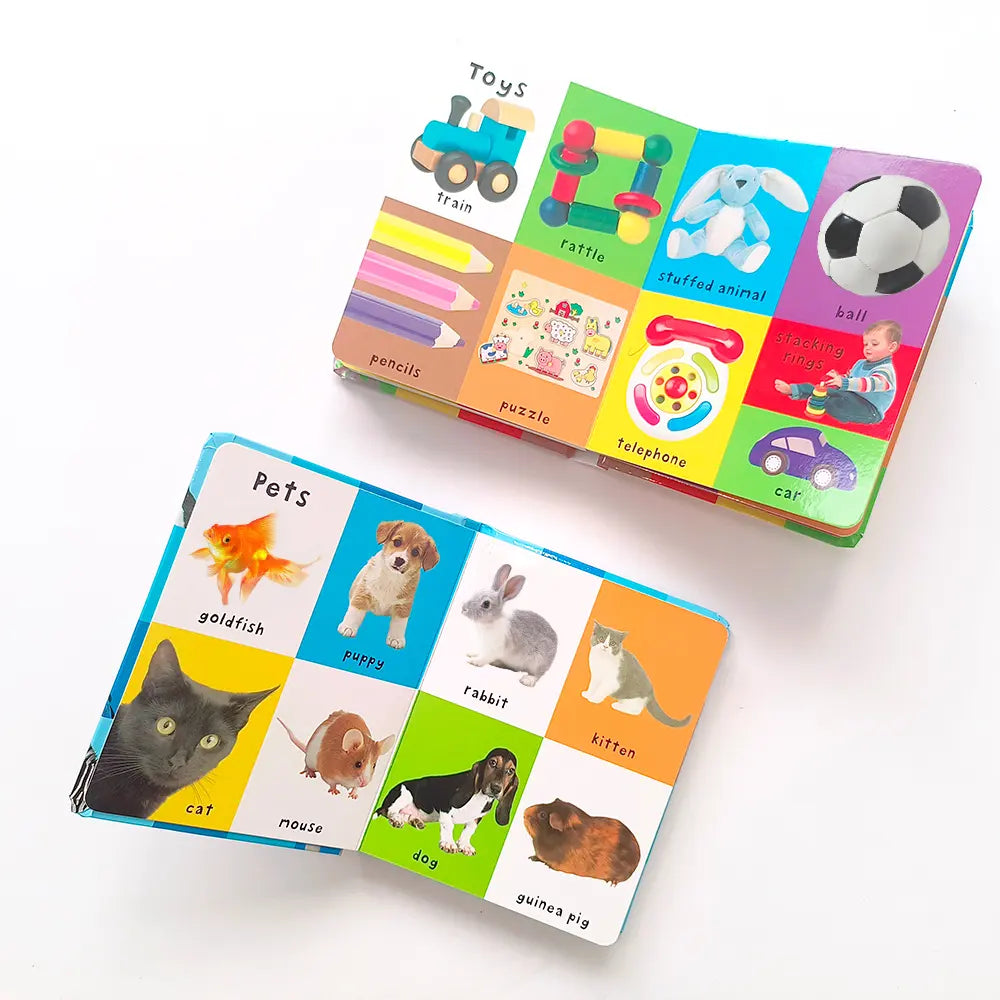 🌟 First 100 Board Books Set – Words, Animals, Trucks & Shapes! 📚