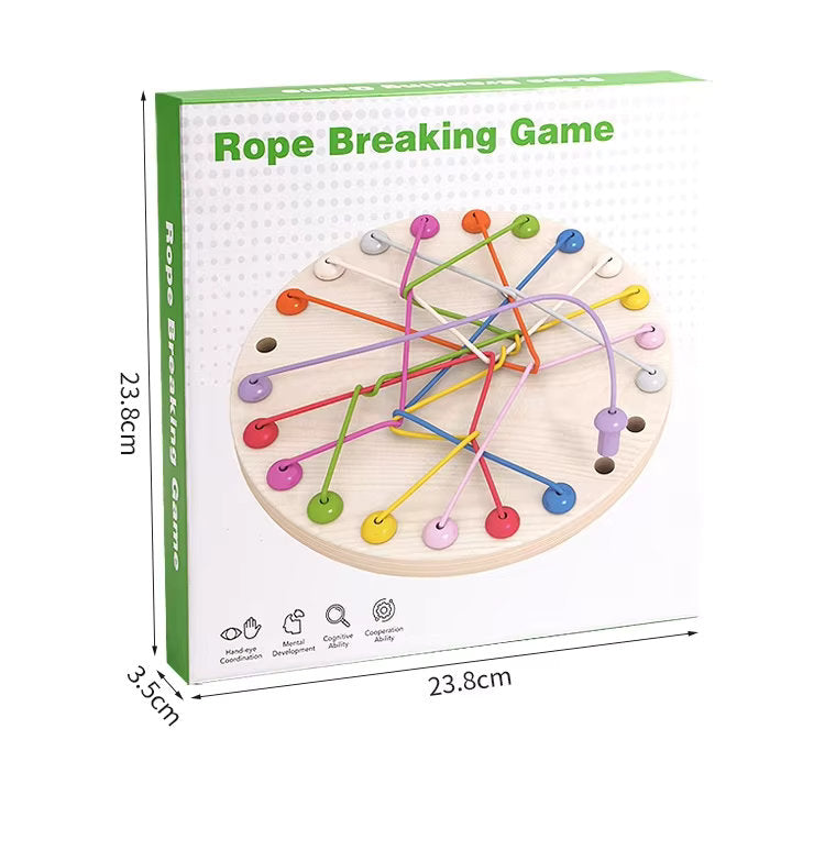 🧠 Montessori Wooden Rope Puzzle Game | Logical Thinking & Fun Challenge for Kids 🎯