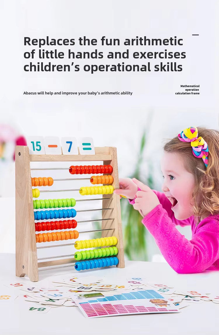 ๐งฎ Wooden Abacus Stand for Kids โ Make Math Fun & Hands-On! ๐