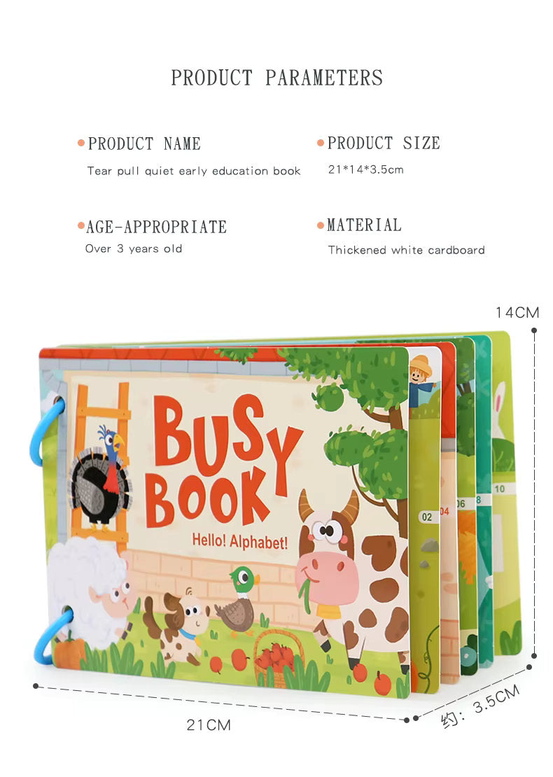 π§ π Montessori Educational Toys - Preschool Busy Book with Sticker Activities π¨πΆ