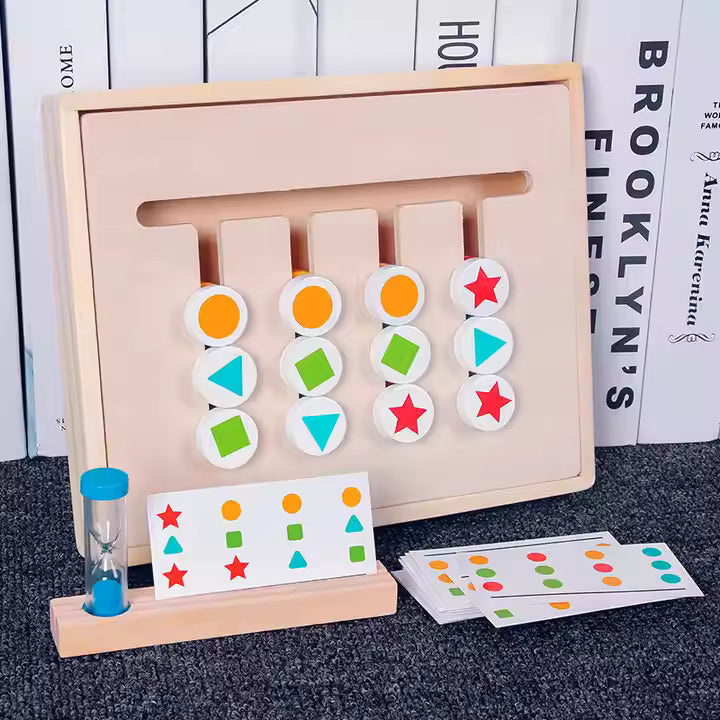 šāØ Montessori Wooden Shape Matching Educational Toy | Interactive Color & Shape Learning Game šš§©