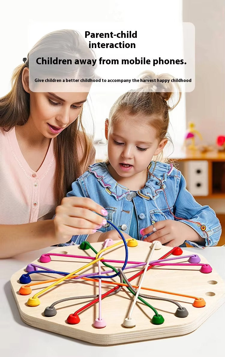 🧠 Montessori Wooden Rope Puzzle Game | Logical Thinking & Fun Challenge for Kids 🎯