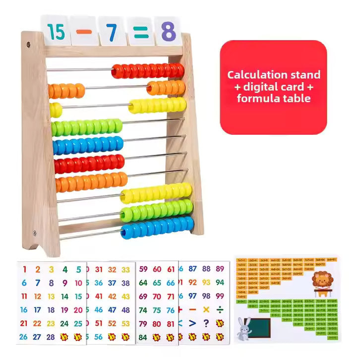 ๐งฎ Wooden Abacus Stand for Kids โ Make Math Fun & Hands-On! ๐