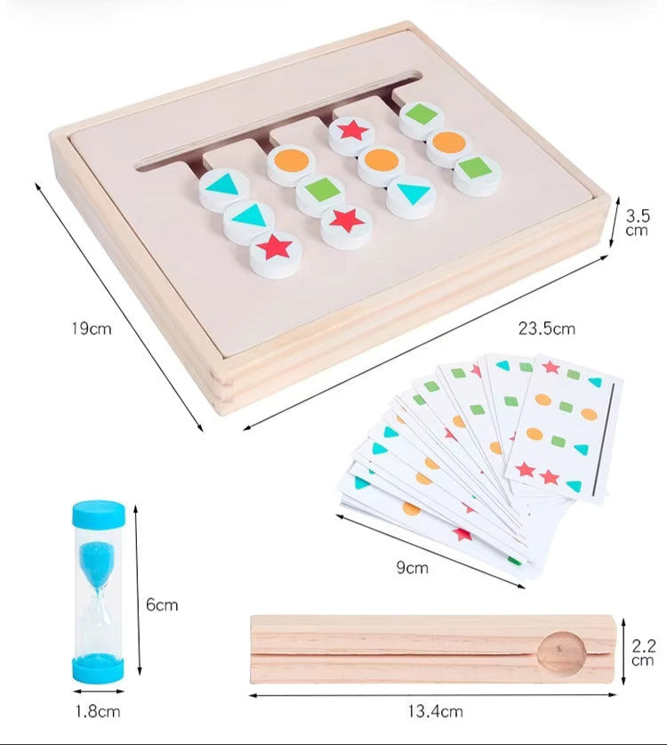 šāØ Montessori Wooden Shape Matching Educational Toy | Interactive Color & Shape Learning Game šš§©