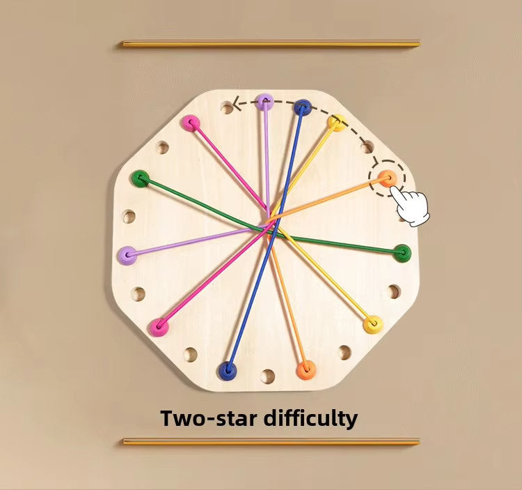 🧠 Montessori Wooden Rope Puzzle Game | Logical Thinking & Fun Challenge for Kids 🎯
