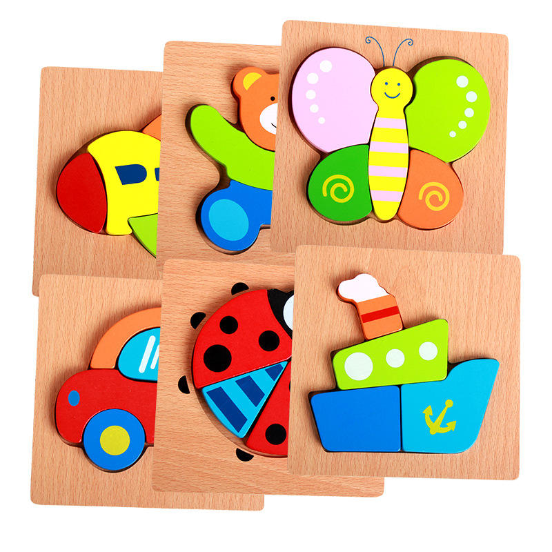 π§© Colorful Wooden Jigsaw Puzzles β Early Learning Fun for Toddlers! π¨