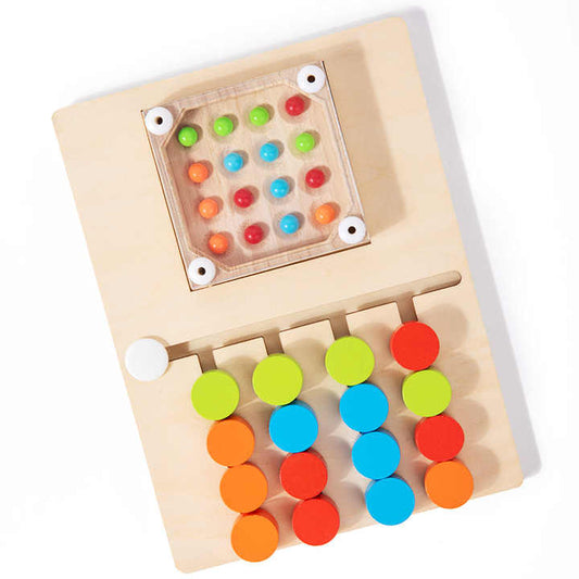 π―π§© Four-Color Logic Game | Montessori Wooden Brain Puzzle Toy for Kids 3+ π¨β»οΈ