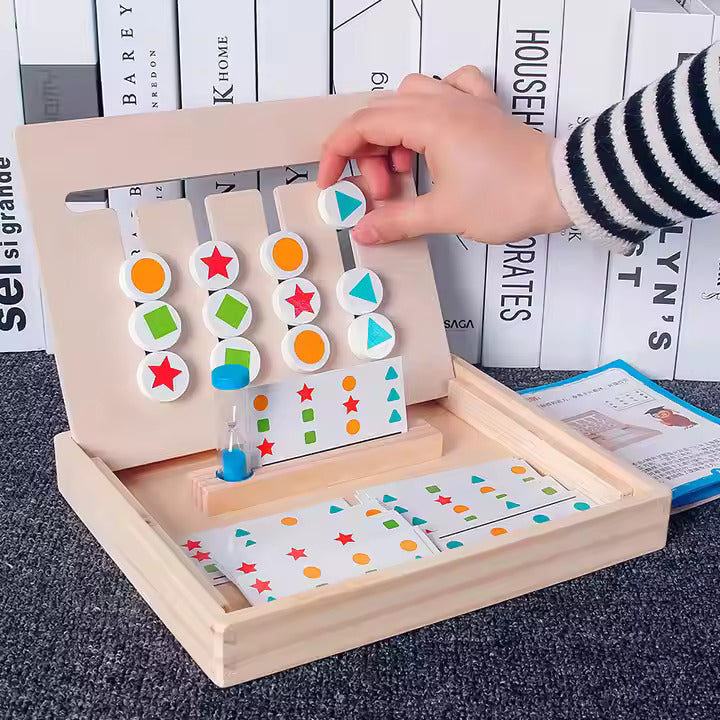 šāØ Montessori Wooden Shape Matching Educational Toy | Interactive Color & Shape Learning Game šš§©