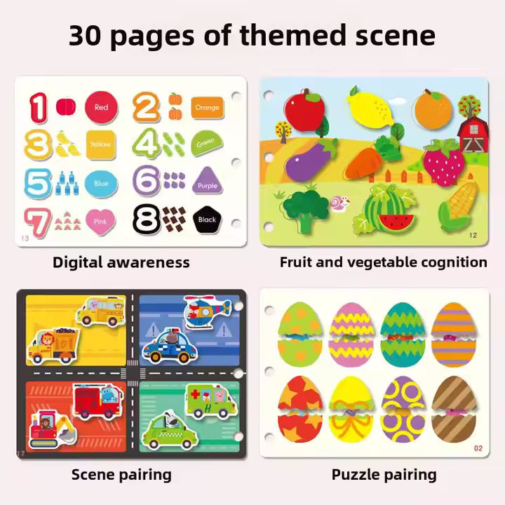 π¦π Busy Book Montessori Activity Set β Early Learning for Toddlers (30 Pages)
