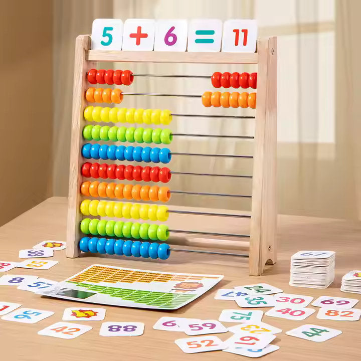 ๐งฎ Wooden Abacus Stand for Kids โ Make Math Fun & Hands-On! ๐