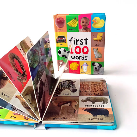 🌟 First 100 Board Books Set – Words, Animals, Trucks & Shapes! 📚