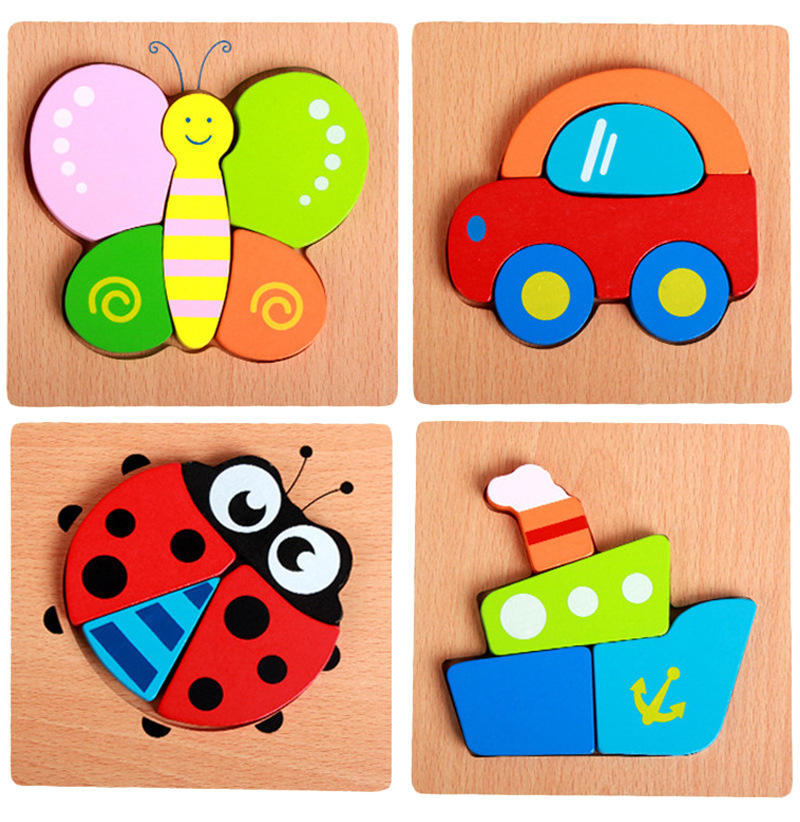 π§© Colorful Wooden Jigsaw Puzzles β Early Learning Fun for Toddlers! π¨