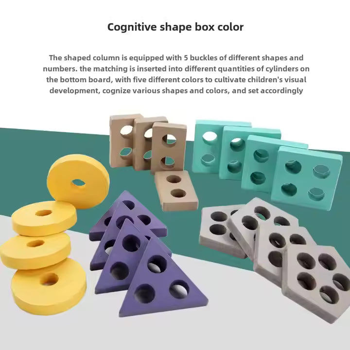 π’π Montessori 3-in-1 Number Puzzle Toy | Stacking, Counting & Shape Sorting | Early Learning Fun for Toddlers π―πΆ