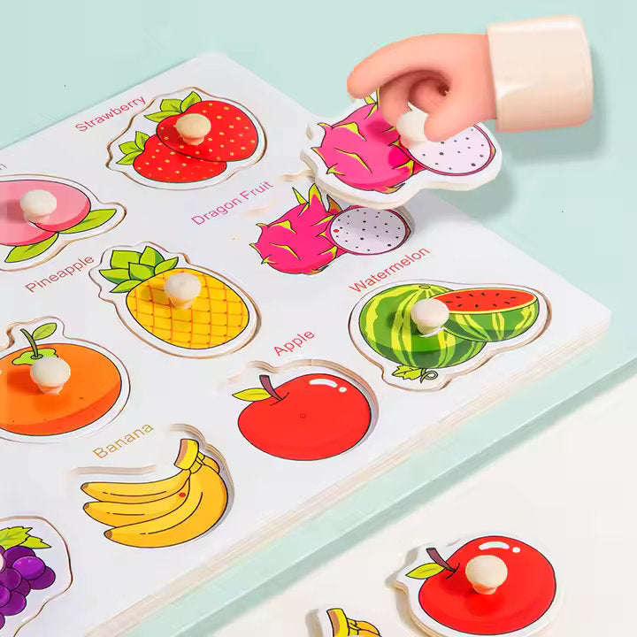 š§  Montessori Wooden Knob Puzzle Board Set ā Numbers, Letters, Animals & Vehicles ššš
°ļø