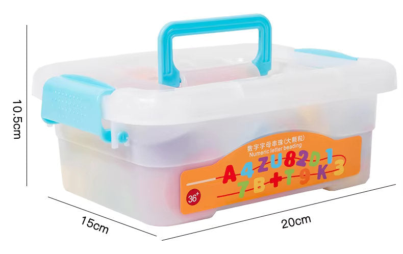 ๐จ๐  Early Educational Montessori Letter & Object Bead String Sets ๐งต๐งธ