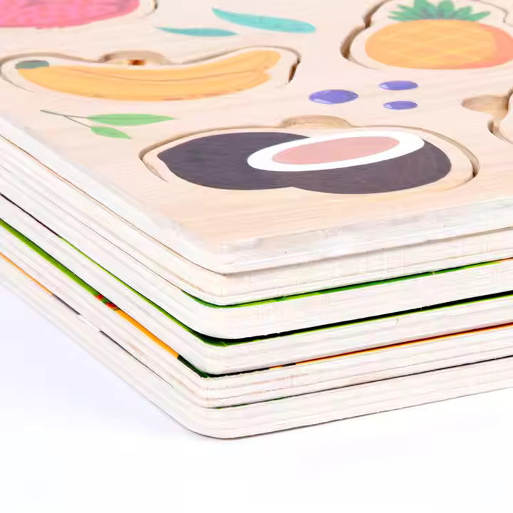 π§ π Montessori Cognitive Wooden Puzzle Board | Multi-Theme Early Education Toy for Kids Ages 3+ πΆπ
