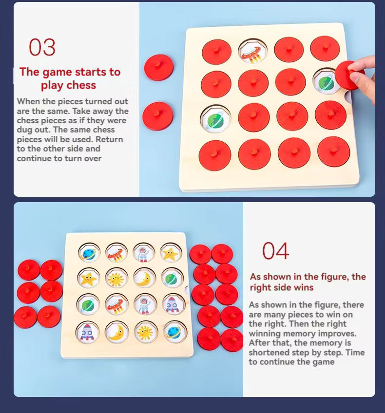 π§ βοΈ Intelligent Memory Chess Game | Montessori Logic & Brain Training Toy for Kids π±π