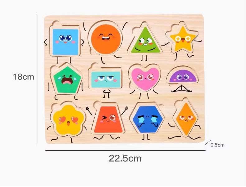 π§ π Montessori Cognitive Wooden Puzzle Board | Multi-Theme Early Education Toy for Kids Ages 3+ πΆπ