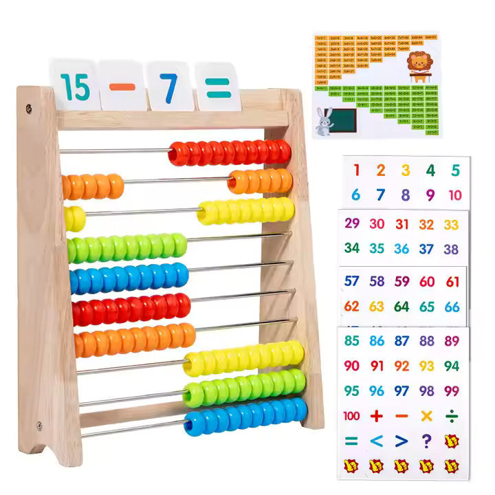 ๐งฎ Wooden Abacus Stand for Kids โ Make Math Fun & Hands-On! ๐