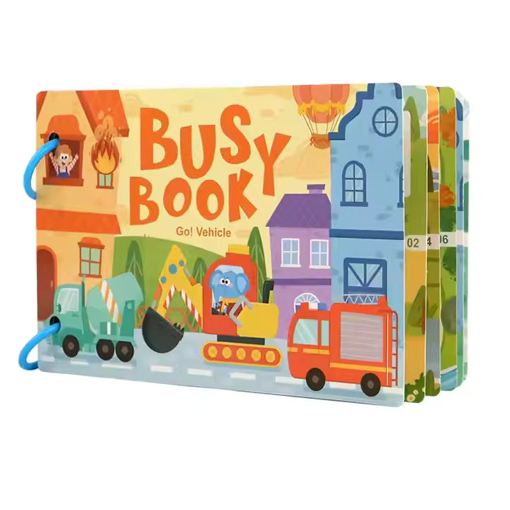 π§ π Montessori Educational Toys - Preschool Busy Book with Sticker Activities π¨πΆ