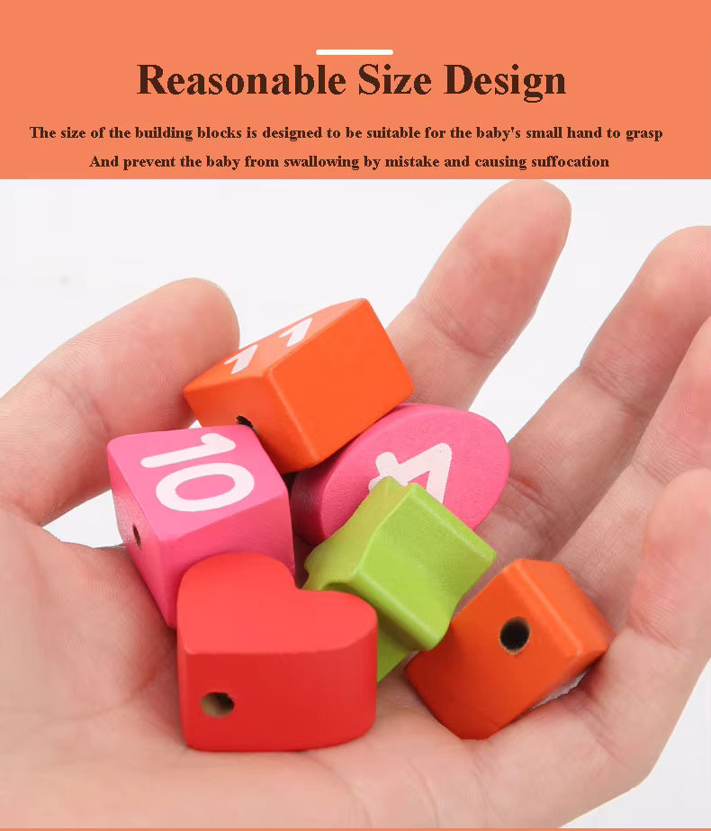 π¦β° Wooden Beaded & Clock Puzzle | Montessori Number & Shape Recognition ππ§