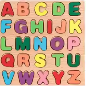 ππ’ Wooden Board Alphabet, Numbers & Shapes Kids Montessori 3D Puzzle ππ§