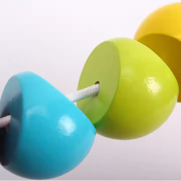 šš Montessori Wooden Twist Caterpillar Puzzle Toy | Interactive Learning & Creativity šš§