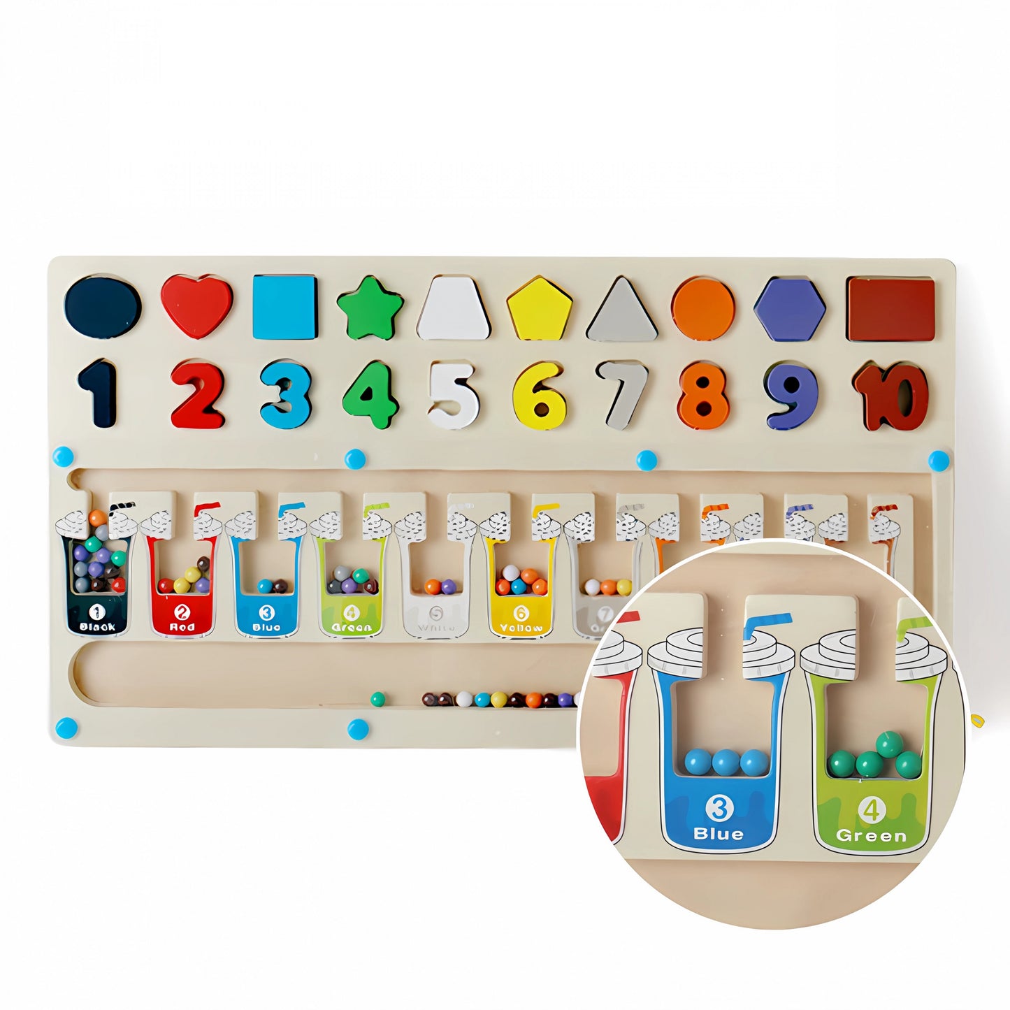 π§² Montessori Magnetic Number Maze Board β Learn Shapes, Colors & Counting the Fun Way! π¨π’π