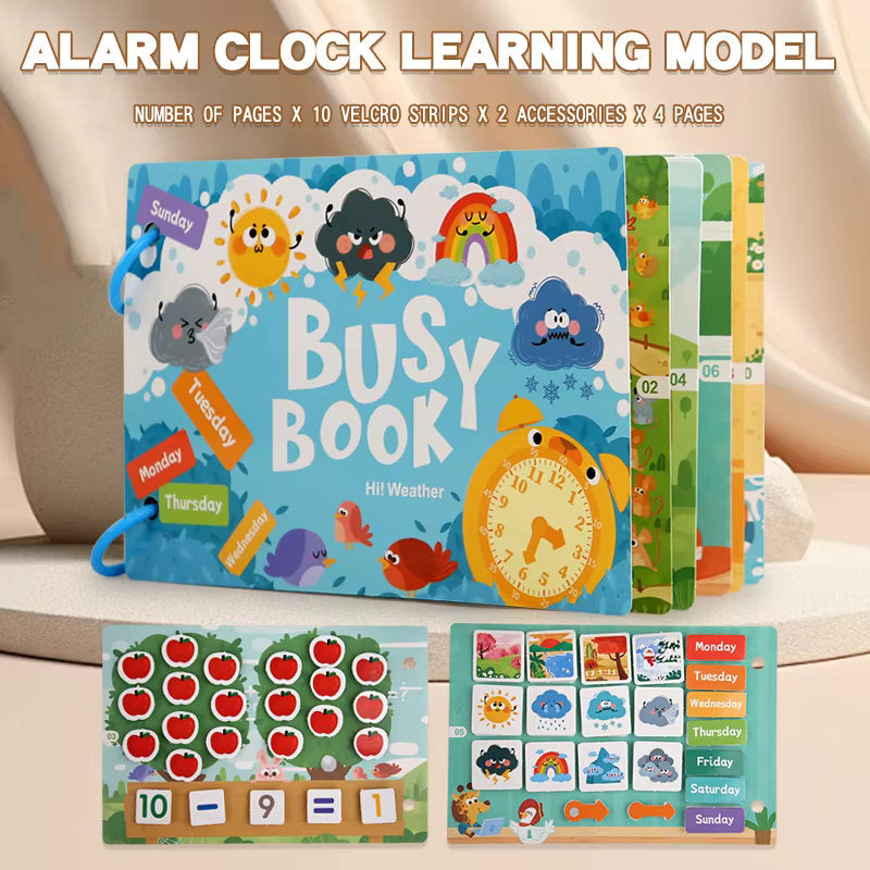 π§ π Montessori Educational Toys - Preschool Busy Book with Sticker Activities π¨πΆ