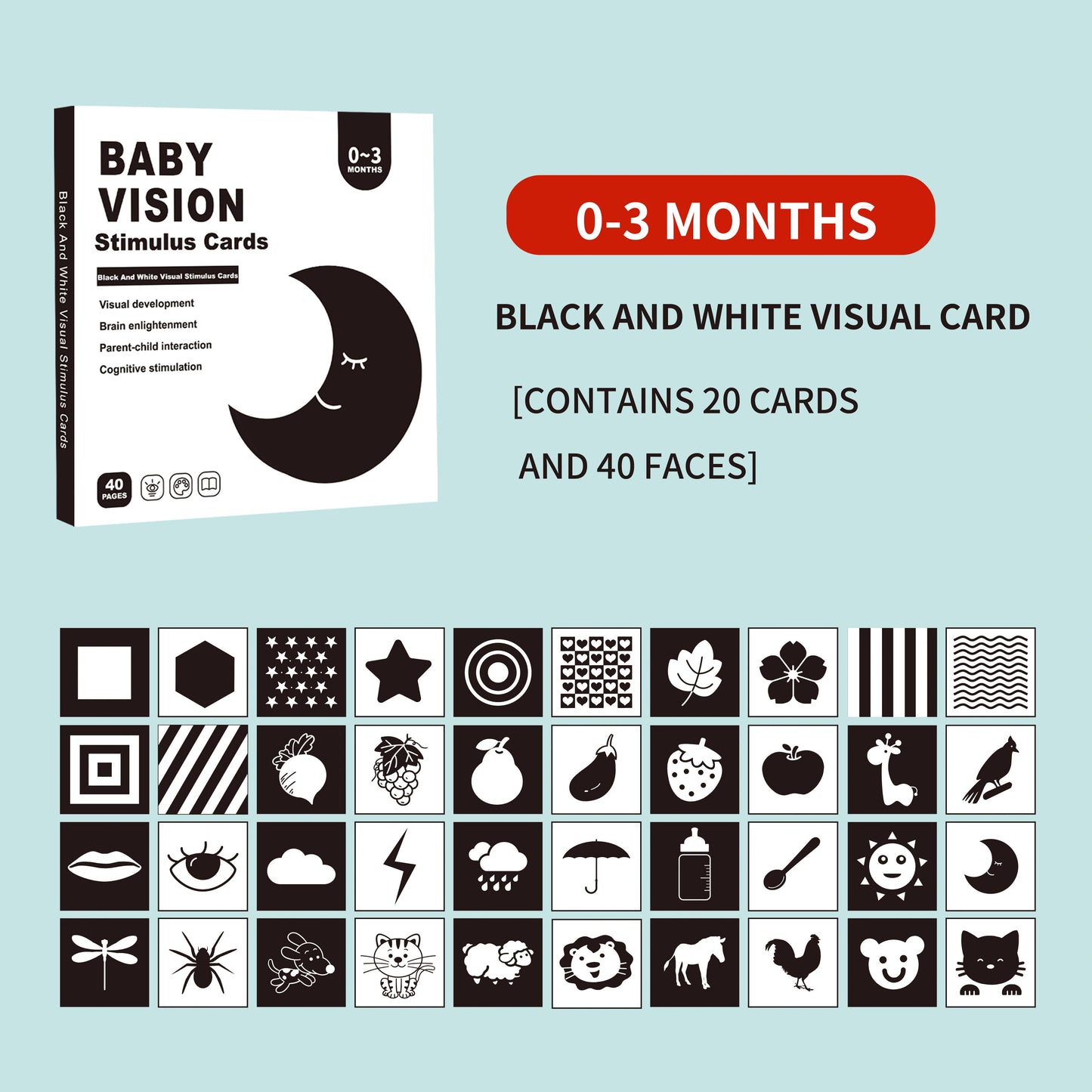 πΆπ Early Learning Visual Stimulation Flashcards π€π§  Talking Cards for Babies & Toddlers